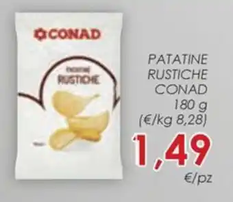 Conad PATATINE RUSTICHE CONAD 180 g offerta