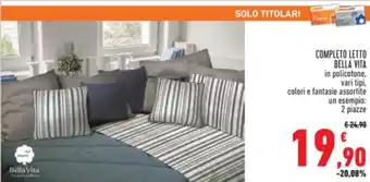 Conad Superstore COMPLETO LETTO BELLA VITA offerta