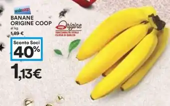 Coop BANANE ORIGINE COOP offerta
