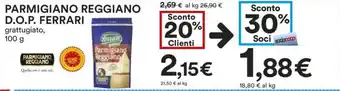 Coop PARMIGIANO REGGIANO D.O.P. FERRARI grattugiato, 100 g offerta