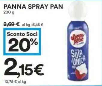 Coop PANNA SPRAY PAN 200 g offerta
