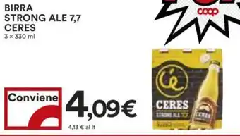 Coop BIRRA STRONG ALE 7,7 CERES 3 x 330 ml offerta