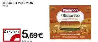 Coop BISCOTTI PLASMON 720 g offerta
