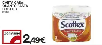 Coop CARTA CASA QUANTO BASTA SCOTTEX 2 rotoli offerta