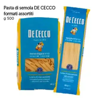 Famila Pasta di semola DE CECCO formati assortiti g 500 offerta