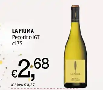 A&O LA PIUMA Pecorino IGT cl 75 offerta
