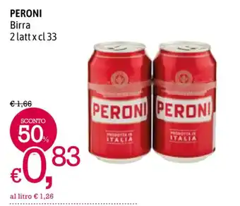 A&O PERONI Birra 2 latt x cl 33 offerta