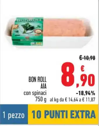 Conad BON ROLL AIA con spinaci 750 g offerta