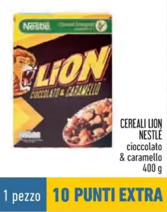 Conad CEREALI LION NESTLÉ cioccolato & caramello 400 g offerta