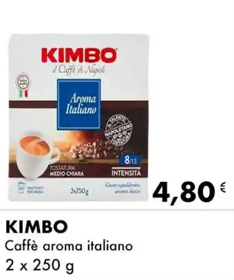 Iper Tosano KIMBO Caffè aroma italiano 2 x 250 g offerta