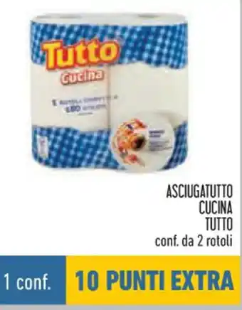 Conad ASCIUGATUTTO CUCINA TUTTO conf. da 2 rotoli offerta