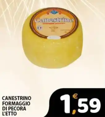 Premium Supermercati CANESTRINO FORMAGGIO DI PECORA L'ETTO offerta