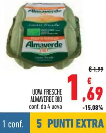 Conad UOVA FRESCHE ALMAVERDE BIO conf. da 4 uova offerta
