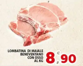 Premium Supermercati LOMBATINA DI MAIALE BENEVENTANO CON OSSO AL KG offerta