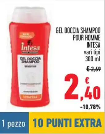 Conad GEL DOCCIA SHAMPOO POUR HOMME INTESA vari tipi 300 ml offerta