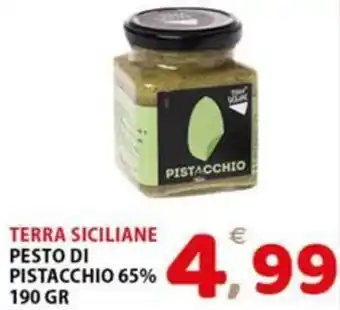 Premium Supermercati TERRA SICILIANE PESTO DI PISTACCHIO 65% 190 GR offerta