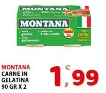 Premium Supermercati MONTANA CARNE IN GELATINA 90 GR X 2 offerta