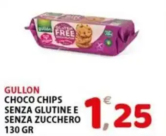 Premium Supermercati GULLON CHOCO CHIPS SENZA GLUTINE E SENZA ZUCCHERO 130 GR offerta