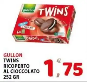 Premium Supermercati GULLON TWINS RICOPERTO AL CIOCCOLATO 252 GR offerta