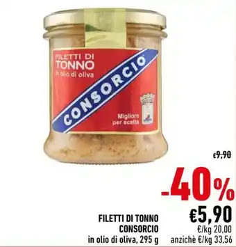 Conad City Consorcio Filetti di Tonno 295g offerta