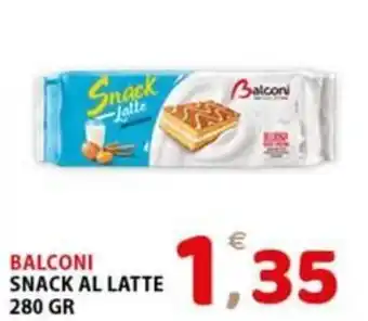 Premium Supermercati BALCONI SNACK AL LATTE 280 GR offerta
