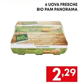 Borello Supermercati 6 UOVA FRESCHE BIO PAM PANORAMA offerta