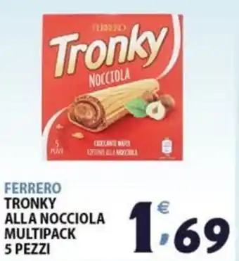 Premium Supermercati FERRERO TRONKY ALLA NOCCIOLA MULTIPACK 5 PEZZI offerta