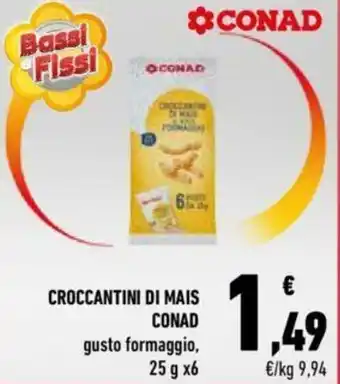 Conad City Conad Croccantini di Mais 25g x 6 offerta
