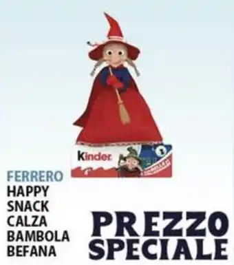 FERRERO HAPPY SNACK CALZA BAMBOLA BEFANA