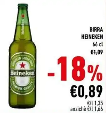 Conad City Heineken Birra 66cl offerta