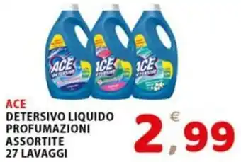 Premium Supermercati ACE DETERSIVO LIQUIDO PROFUMAZIONI ASSORTITE 27 LAVAGGI offerta