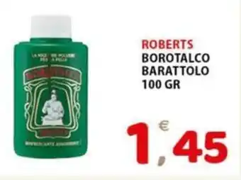 Premium Supermercati ROBERTS BOROTALCO BARATTOLO 100 GR offerta