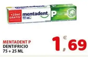 Premium Supermercati MENTADENT P DENTIFRICIO 75 +25 ML offerta
