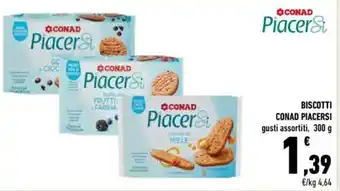 Conad City Conad PiacerSi Biscotti 300g offerta