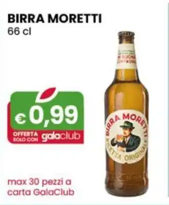 Gala Supermercati BIRRA MORETTI 66 cl offerta