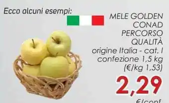 Conad City MELE GOLDEN CONAD PERCORSO QUALITÀ offerta