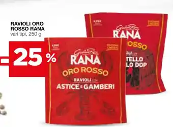 Coop RAVIOLI ORO ROSSO RANA vari tipi, 250 g offerta
