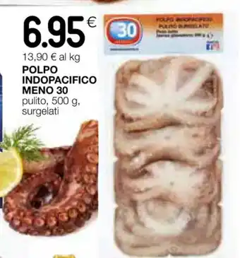 Coop POLPO INDOPACIFICO MENO 30 pulito, 500 g, surgelati offerta