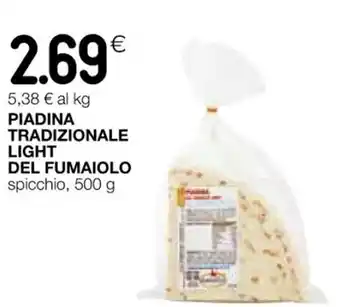 Coop PIADINA TRADIZIONALE LIGHT DEL FUMAIOLO spicchio, 500 g offerta