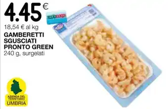 Coop GAMBERETTI SGUSCIATI PRONTO GREEN 240 g, surgelati offerta