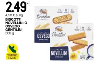 BISCOTTI NOVELLINI O OSVEGO GENTILINI 500 g