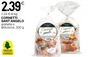 Coop CORNETTI SANT'ANGELO granella o albicocca, 330 g offerta