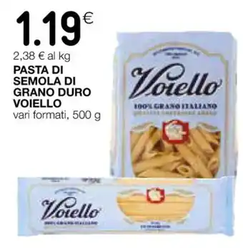 Coop PASTA DI SEMOLA DI GRANO DURO VOIELLO vari formati, 500 g offerta