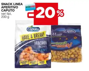 Coop SNACK LINEA APERITIVO CAPUTO vari tipi, 200 g offerta