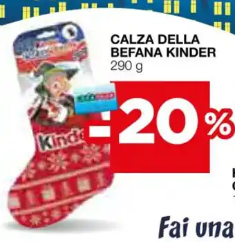 Coop CALZA DELLA BEFANA KINDER 290 g offerta