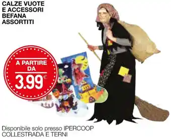 Coop CALZE VUOTE E ACCESSORI BEFANA ASSORTITI offerta