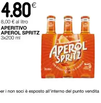 Coop APERITIVO APEROL SPRITZ 3x200 ml offerta