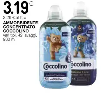 Coop AMMORBIDENTE CONCENTRATO COCCOLINO vari tipi, 42 lavaggi, 980 ml offerta