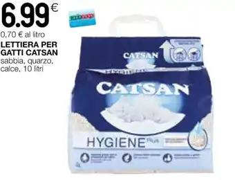 Coop LETTIERA PER GATTI CATSAN sabbia, quarzo, calce, 10,70 € al litro LETTIERA PER GATTI CATSAN sabbia, quarzo, offerta