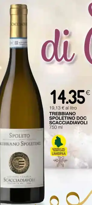 Coop TREBBIANO SPOLETINO DOC SCACCIADIAVOLI 750 ml offerta